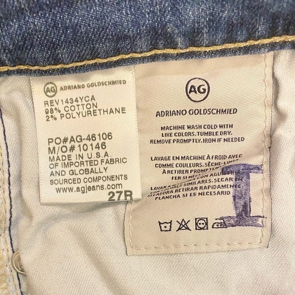 Adriano Goldschmied 4 (27R) Prima Cigarette Leg Jeans Mid Rise Stretch - Picture 10 of 16